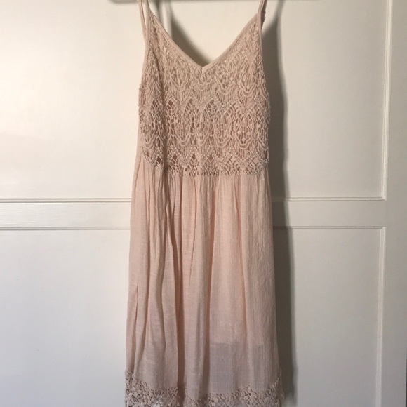 lacy pink dress